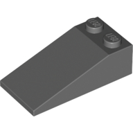 Lego kostka (kostička) 2x4 sklon (šikmá) 18°, tmavě modro šedá (4210637)